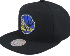Golden State Warriors Shattered Black Snapback - Mitchell & Ness