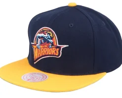 Golden State Warriors Team 2 Tone Navy/Gold Snapback - Mitchell & Ness