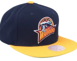 Golden State Warriors Team 2 Tone Navy/Gold Snapback - Mitchell & Ness