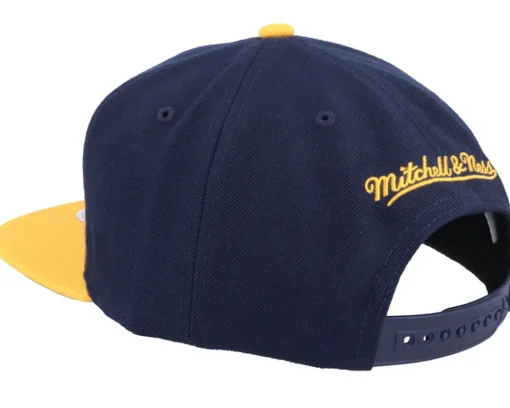 Golden State Warriors Team 2 Tone Navy/Gold Snapback - Mitchell & Ness
