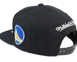 Golden State Warriors Team Script 2.0 Black Snapback - Mitchell & Ness