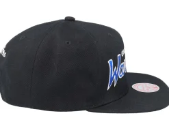 Golden State Warriors Team Script 2.0 Black Snapback - Mitchell & Ness