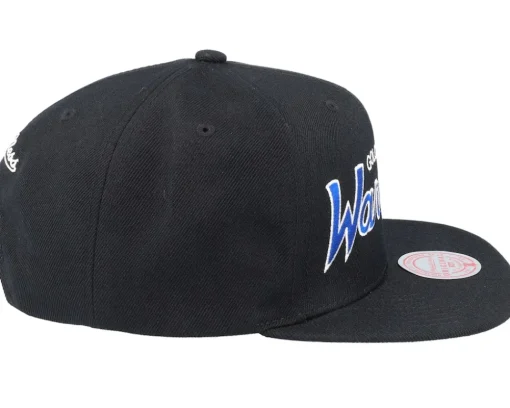 Golden State Warriors Team Script 2.0 Black Snapback - Mitchell & Ness