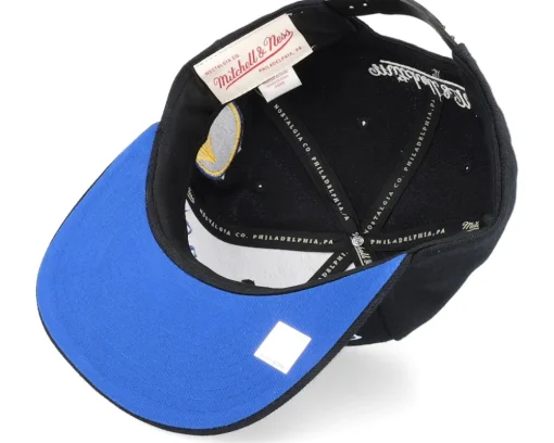Golden State Warriors Team Script 2.0 Black Snapback - Mitchell & Ness