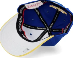 Golden State Warriors Team 2 Tone 2.0 Stretch Royal/Yellow Adjustable - Mitchell & Ness