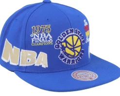 Golden State Warriors World Champs Royal Snapback - Mitchell & Ness