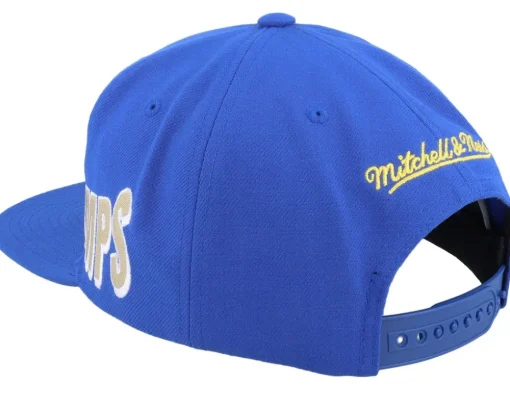 Golden State Warriors World Champs Royal Snapback - Mitchell & Ness