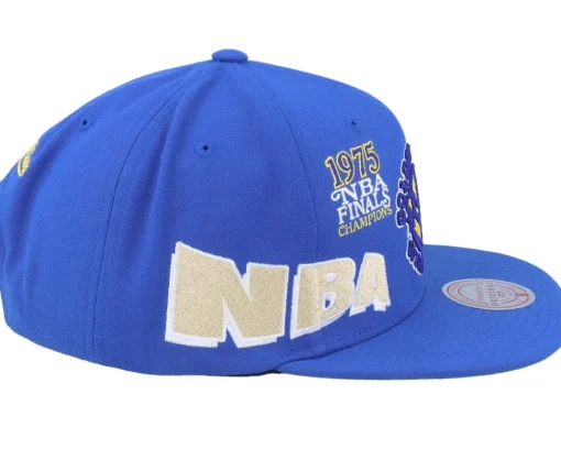 Golden State Warriors World Champs Royal Snapback - Mitchell & Ness