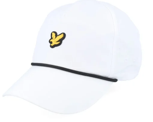 Golf Cap White Adjustable - Lyle & Scott