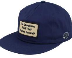 Golf Patch Logo Rope Navy Snapback - Pins & Stripes