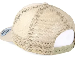 Gone Fishing Logo Khaki Trucker - Hunter