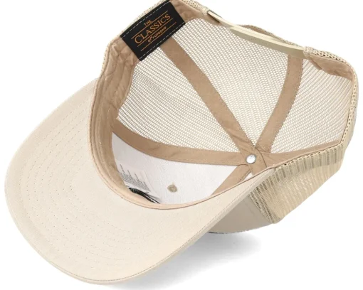 Gone Fishing Logo Khaki Trucker - Hunter