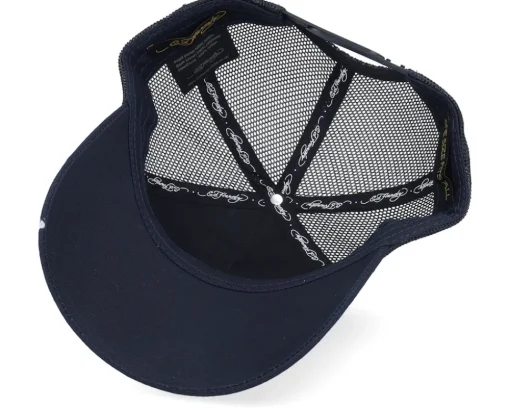 Goth Dragon Twill Front Mesh Black A-Frame Trucker - Ed Hardy