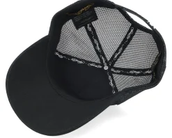Gothic Skull In Flames Black/Black A-Frame Trucker - Ed Hardy