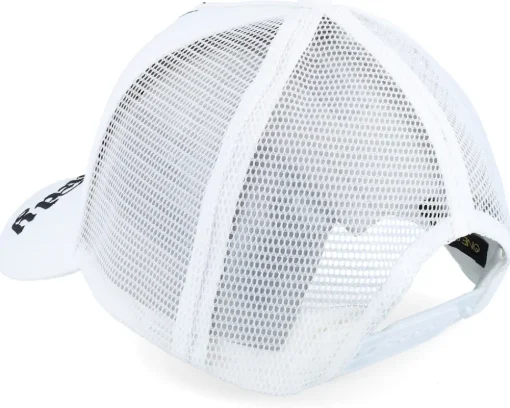 Gothic Skull In Flames White/White A-Frame Trucker - Ed Hardy