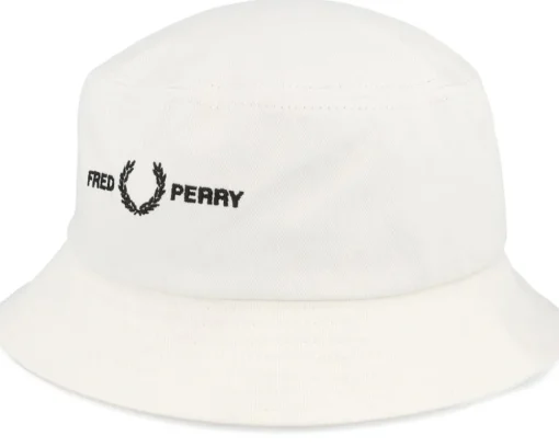 Graphic B Twill Snow White Bucket - Fred Perry