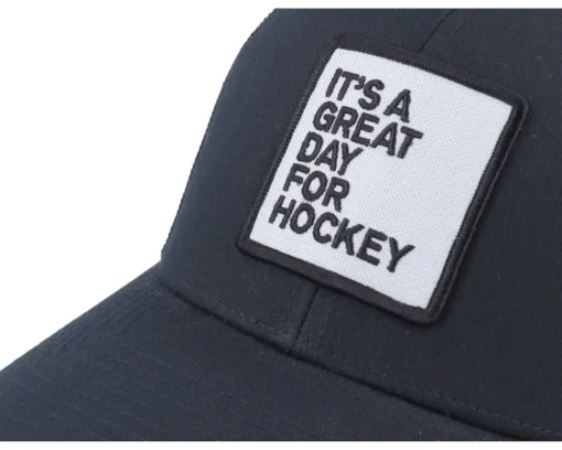 Great Day For Hockey Black Trucker - Iconic
