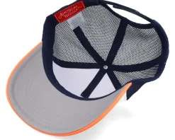 Great Lakes Riptide Valin White/Navy/Light Orange Trucker - American Needle