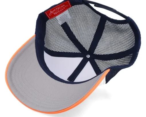 Great Lakes Riptide Valin White/Navy/Light Orange Trucker - American Needle
