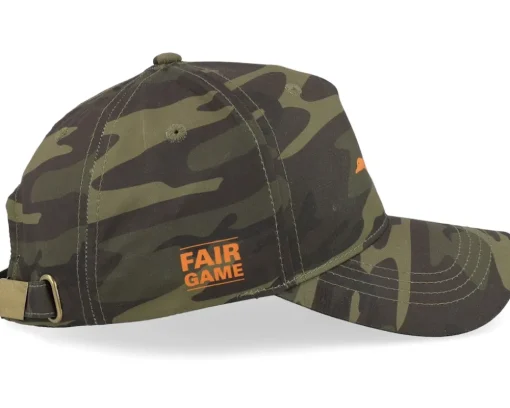 Grey Duck Hunting Cap Camo Green Adjustable - MJM Hats