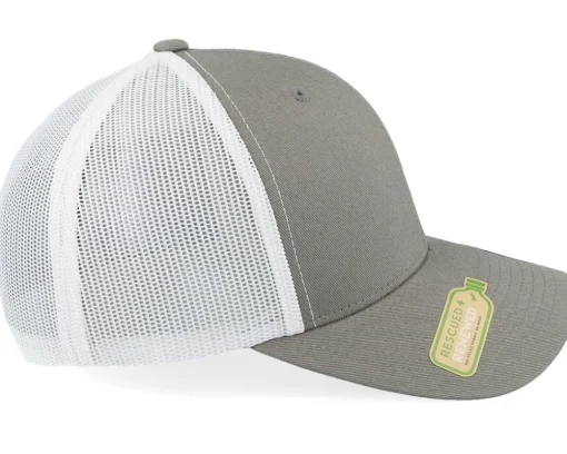 Grey/White Classic Recycled Trucker - Yupoong