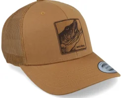 Grisjävel Laser 6-panel Retro Caramel Trucker - Skillfish