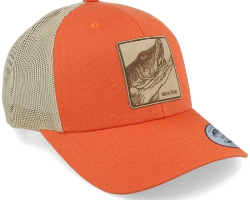 Grisjävel Laser Retro Orange/Khaki Trucker - Skillfish