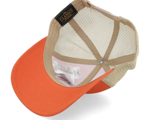 Grisjävel Laser Retro Orange/Khaki Trucker - Skillfish