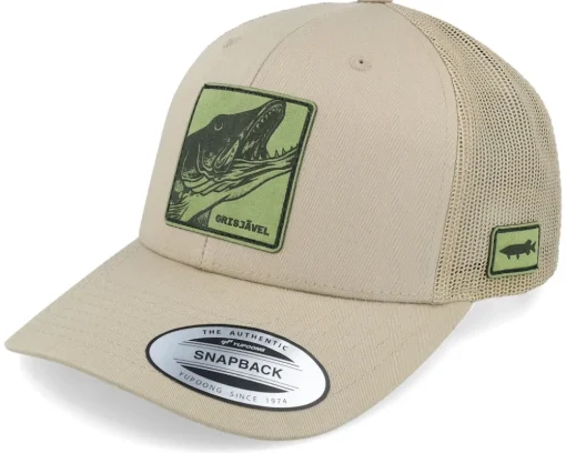Grisjävel Laser Retro 2-tone Khaki Trucker - Skillfish