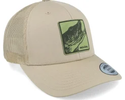 Grisjävel Laser Retro 2-tone Khaki Trucker - Skillfish