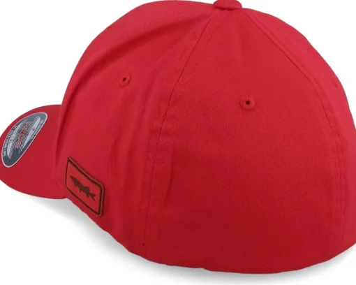 Grisjävel Laser Wooly Combed Red Flexfit - Skillfish