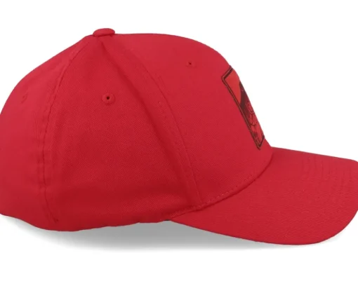 Grisjävel Laser Wooly Combed Red Flexfit - Skillfish