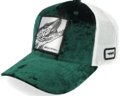 Grisjävel Silver Velvet Black A-frame Trucker - Skillfish