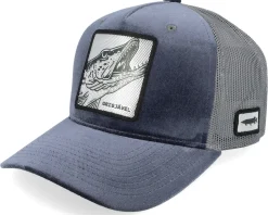 Grisjävel Silver Velvet Grey/Grey A-frame Trucker - Skillfish