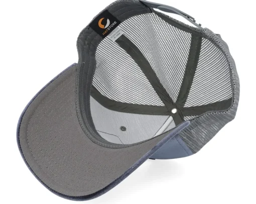 Grisjävel Silver Velvet Grey/Grey A-frame Trucker - Skillfish