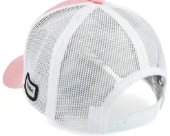 Grisjävel Silver Velvet Pink/White A-frame Trucker - Skillfish