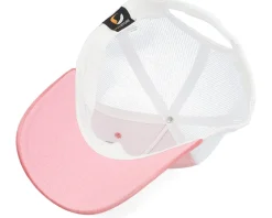 Grisjävel Silver Velvet Pink/White A-frame Trucker - Skillfish