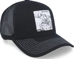 Grovmalet Cap Black Trucker - SQRTN
