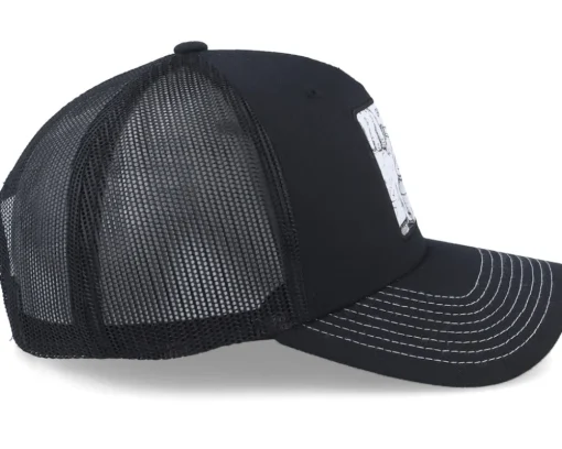 Grovmalet Cap Black Trucker - SQRTN