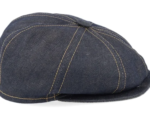 Gustav Organic Denim Black Snap Cap - CTH Ericson