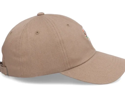 Gut Grenade Burger Tan Brown Dad Cap - Abducted