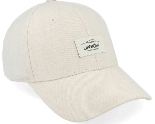 Haakon Hard Low Baseball Cap Beige Adjustable - Upfront