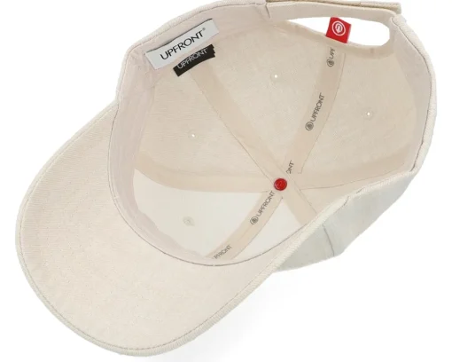 Haakon Hard Low Baseball Cap Beige Adjustable - Upfront
