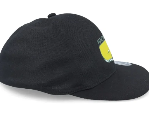 Hackers Golf Logo Seamless Black Flexfit - Pins & Stripes