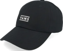 Half Box Curved Bill Jockey Black Dad Cap - Vans
