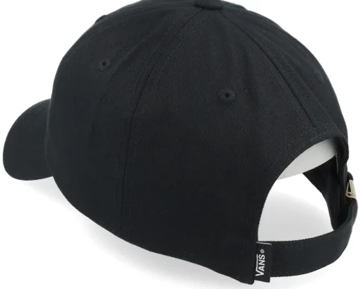 Half Box Curved Bill Jockey Black Dad Cap - Vans