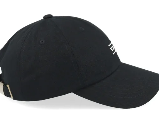 Half Box Curved Bill Jockey Black Dad Cap - Vans