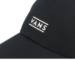 Half Box Curved Bill Jockey Black Dad Cap - Vans