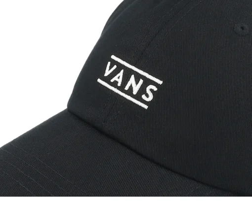 Half Box Curved Bill Jockey Black Dad Cap - Vans