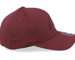 Half Circle Maroon Flexfit - Bearded Man